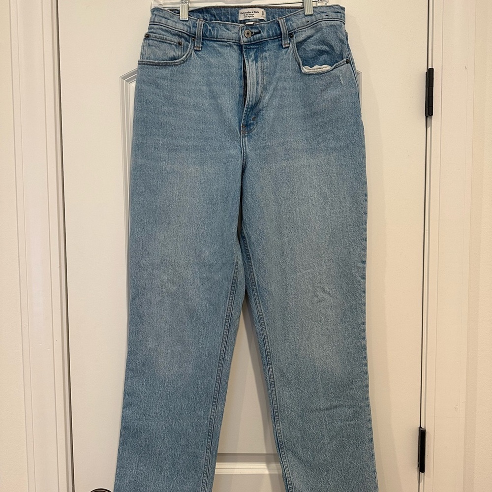 Abercrombie & Fitch Light Blue Straight Leg Jeans